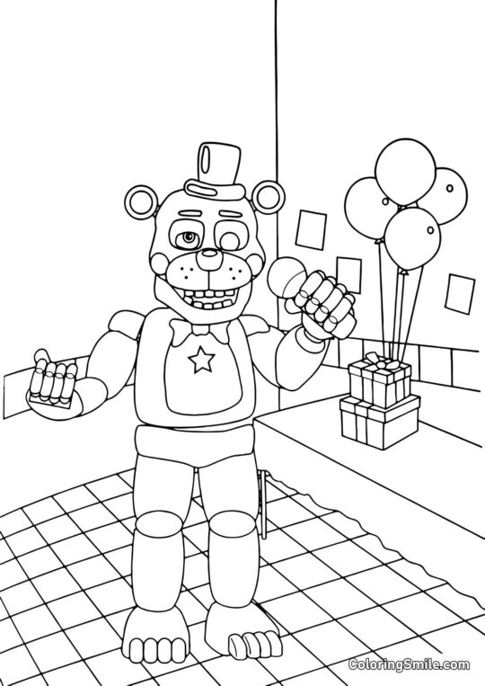 Lefty da FNAF Lefty da FNAF - Pagina da Colorare