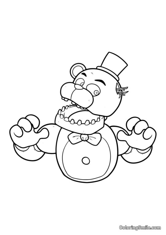Phantom Freddy da FNAF Phantom Freddy da FNAF - Pagina da Colorare