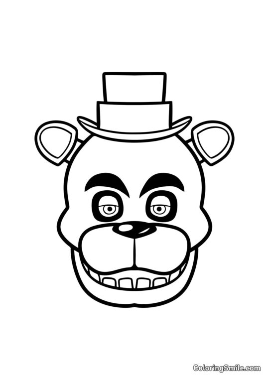 Ritratto di Freddy da FNAF Ritratto di Freddy da FNAF - Pagina da Colorare
