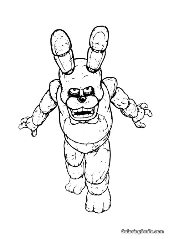 Bonnie da Five Nights at Freddy’s Bonnie da Five Nights at Freddy’s - Pagina da Colorare