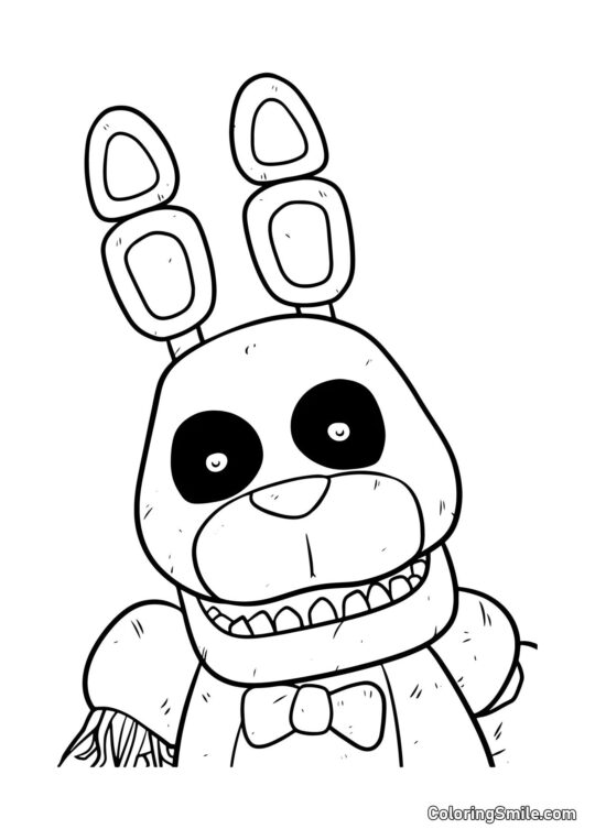 Phantom Bonnie da FNAF Phantom Bonnie da FNAF - Pagina da Colorare