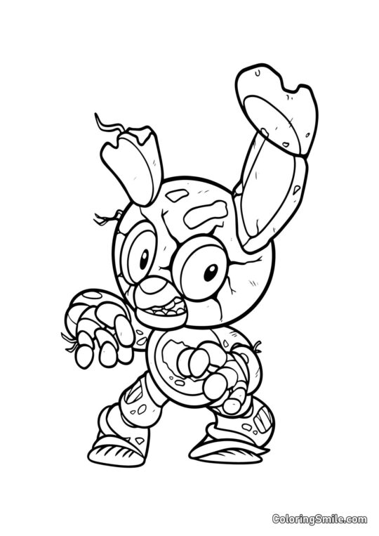 Chibi Springtrap Chibi Springtrap - Pagina da Colorare