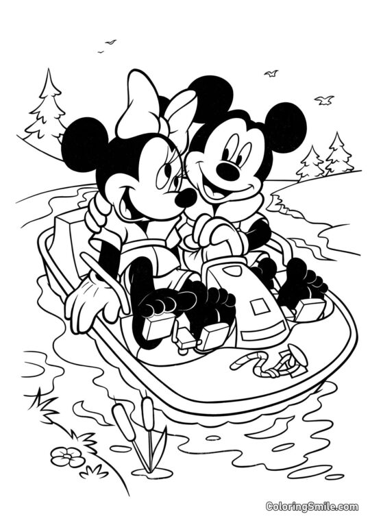 Topolino e Minnie Topolino e Minnie - Pagina da Colorare