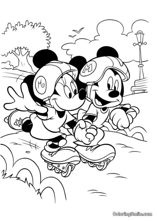 Dolce coppia Topolino Dolce coppia Topolino - Pagina da Colorare