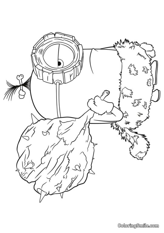 Minion Preistorico - Pagina da Colorare