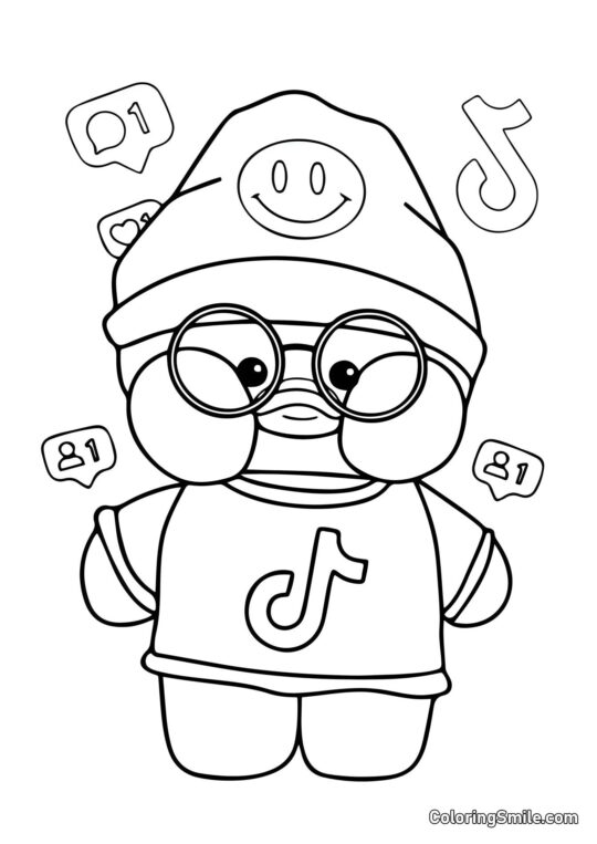 Lalafanfan TikTok Lalafanfan TikTok - Pagina da Colorare