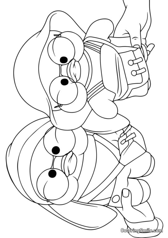 Due Lalafanfan Anatre che giocano insieme Due Lalafanfan Anatre che giocano insieme - Pagina da Colorare