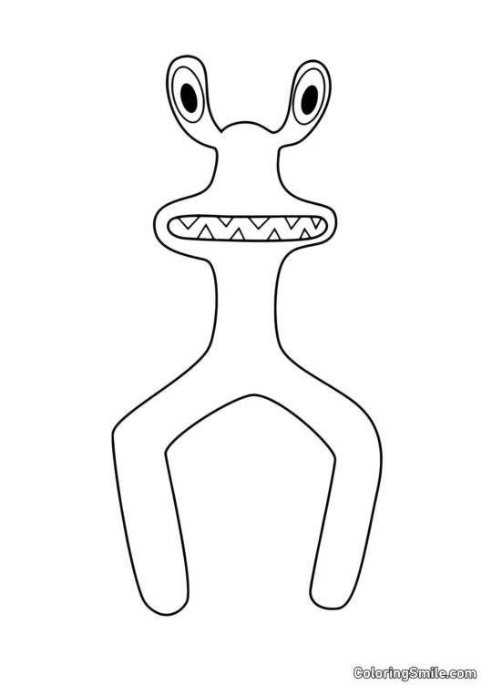 Rosa di Rainbow Friends Rosa di Rainbow Friends - Pagina da Colorare