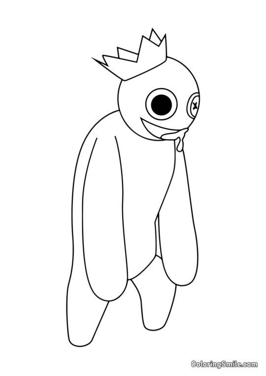 Blu in cerca di un giocatore Blu in cerca di un giocatore - Pagina da Colorare