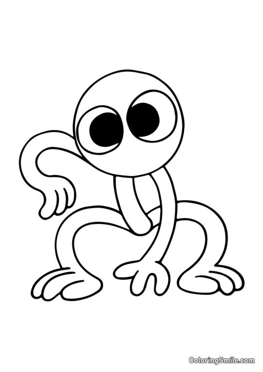 Viola di Rainbow Friends Viola di Rainbow Friends - Pagina da Colorare