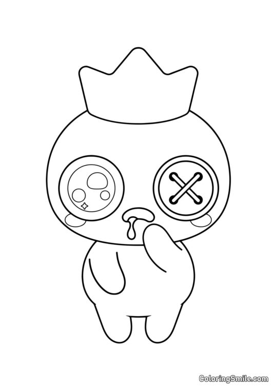 Kawaii Blu di Rainbow Friends Kawaii Blu di Rainbow Friends - Pagina da Colorare