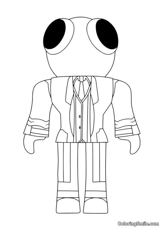 Rosso di Rainbow Friends Rosso di Rainbow Friends - Pagina da Colorare