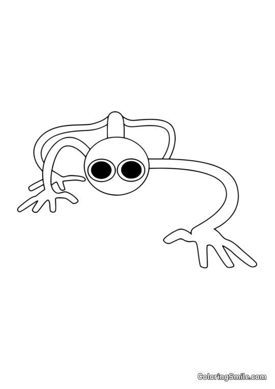 Viola di Rainbow Friends si insinua Viola di Rainbow Friends si insinua - Pagina da Colorare