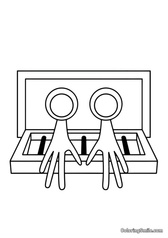 Viola seduto nella ventilazione Viola seduto nella ventilazione - Pagina da Colorare