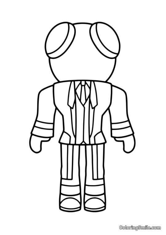 Rosso in un costume Rosso in un costume - Pagina da Colorare