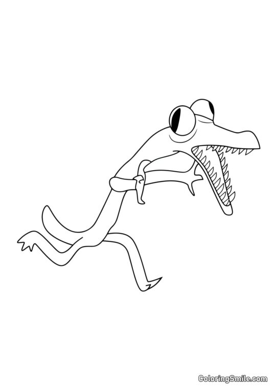 Arancione corre Arancione corre - Pagina da Colorare