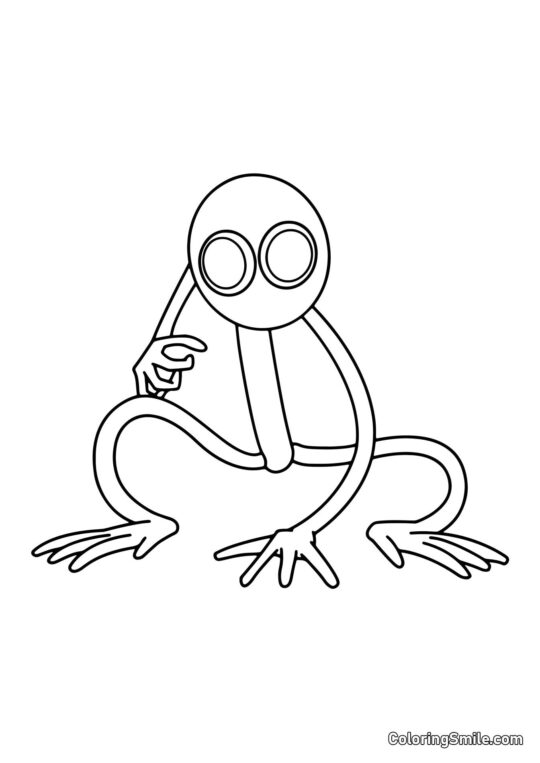 Viola di Rainbow Friends Viola di Rainbow Friends - Pagina da Colorare