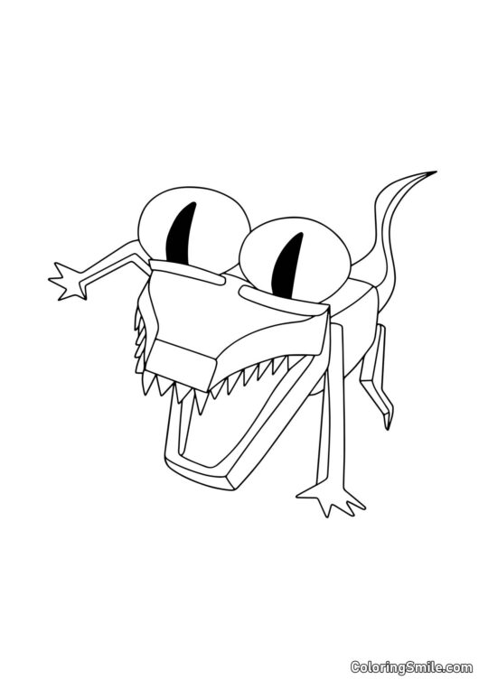 Arancione di Rainbow Friends Arancione di Rainbow Friends - Pagina da Colorare