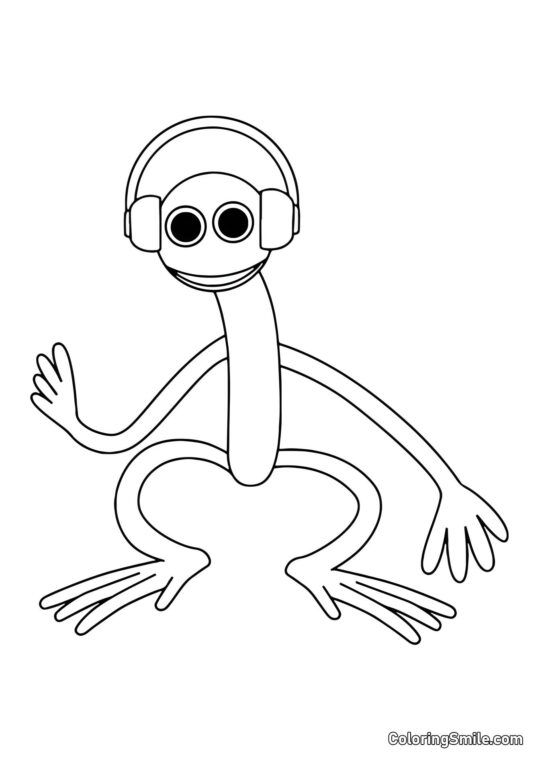 Viola con cuffie Viola con cuffie - Pagina da Colorare