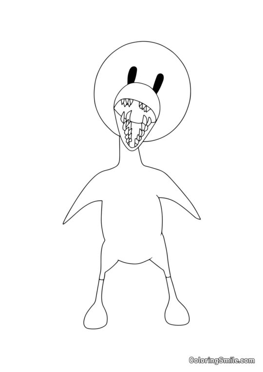 Giallo di Rainbow Friends Giallo di Rainbow Friends - Pagina da Colorare