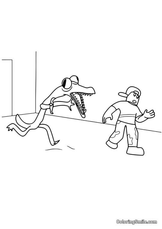 Arancione insegue un giocatore Arancione insegue un giocatore - Pagina da Colorare