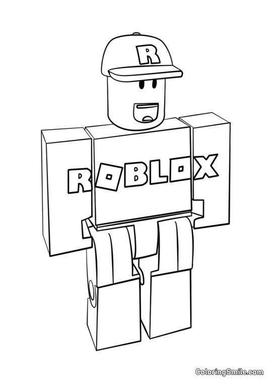 Roblox Ospite Roblox Ospite - Pagina da Colorare