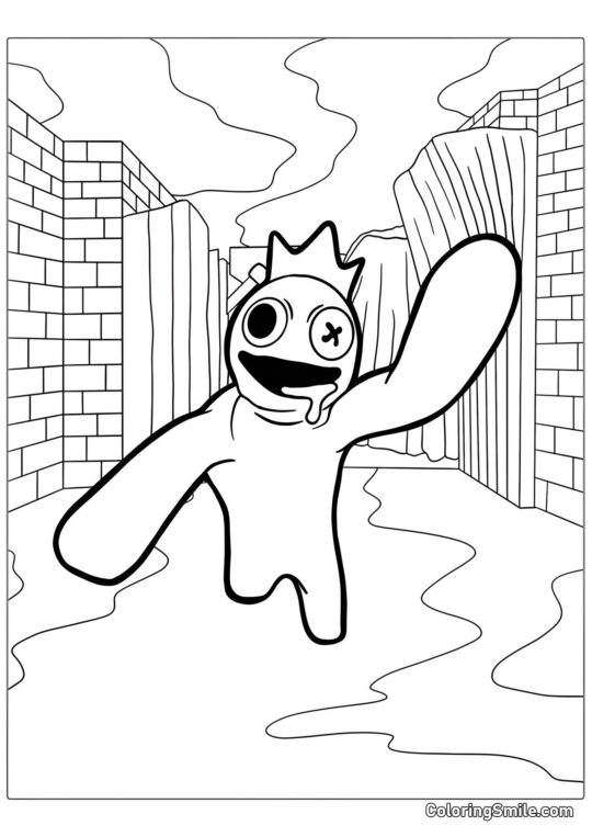 Amici Arcobaleno di Roblox Amici Arcobaleno di Roblox - Pagina da Colorare