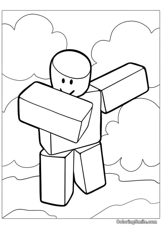 Dabbing Roblox Dabbing Roblox - Pagina da Colorare