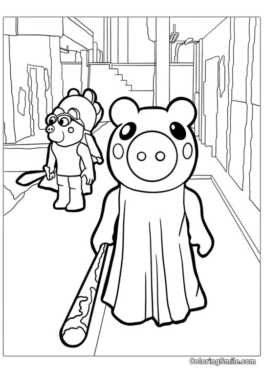 Roblox Porcellino Roblox Porcellino - Pagina da Colorare