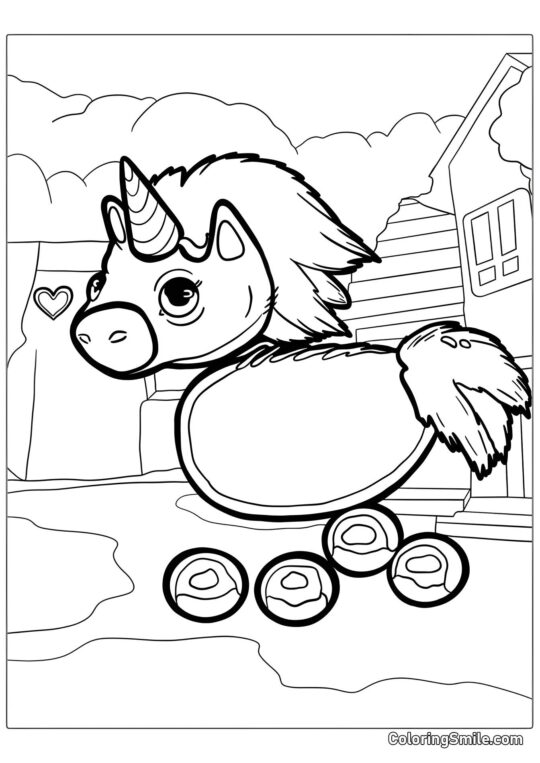 Roblox Carino Unicorno Roblox Carino Unicorno - Pagina da Colorare