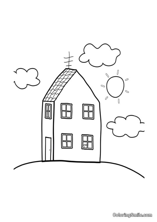 La Casa di Peppa Pig La Casa di Peppa Pig - Pagina da Colorare