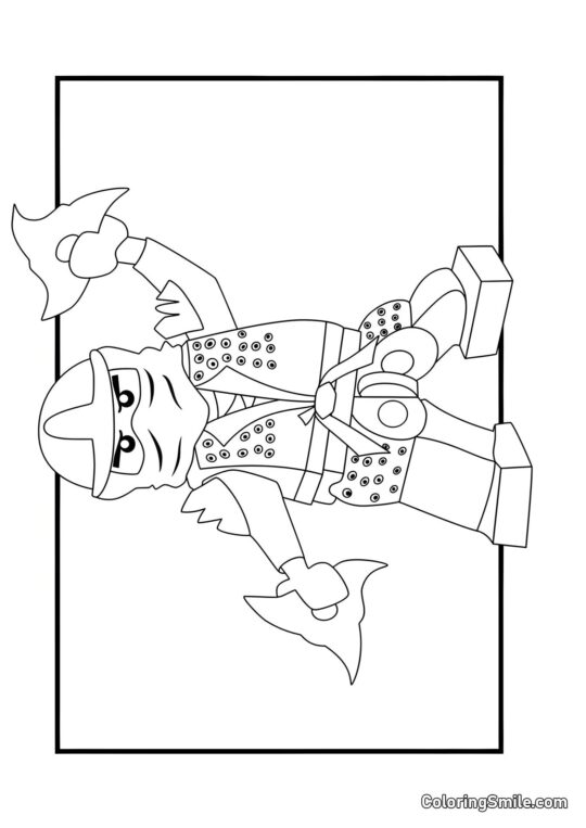 Ninja Verde Ninja Verde - Pagina da Colorare