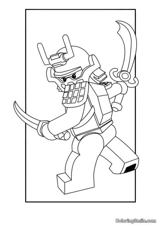 Kai Samurai Kai Samurai - Pagina da Colorare