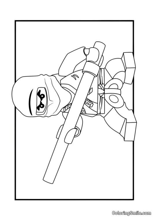 Ninja Nero Ninja Nero - Pagina da Colorare