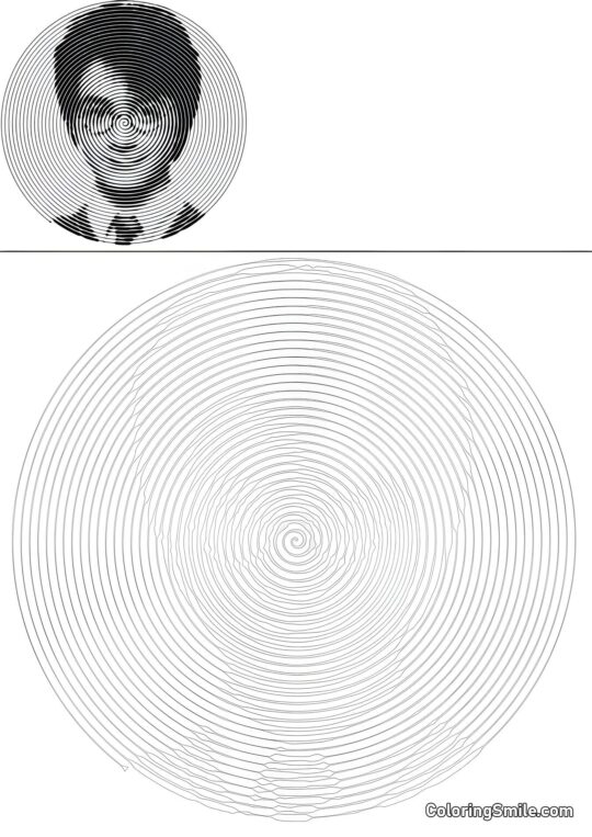 Spirale Harry Potter Spirale Harry Potter - Pagina da Colorare