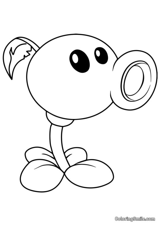 Sparapiselli di Plants vs. Zombies Sparapiselli di Plants vs. Zombies - Pagina da Colorare