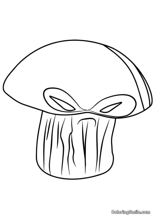 Doom-shroom di Plants vs. Zombies Doom-shroom di Plants vs. Zombies - Pagina da Colorare