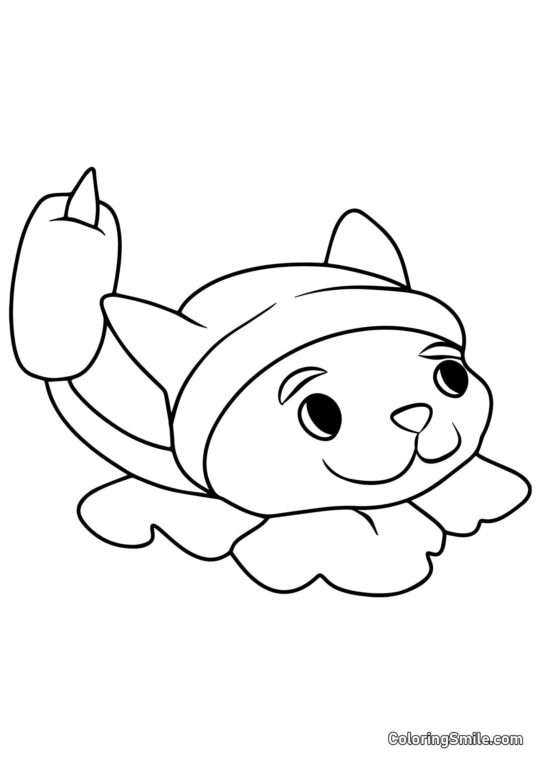 Cattail di Plants vs. Zombies Cattail di Plants vs. Zombies - Pagina da Colorare