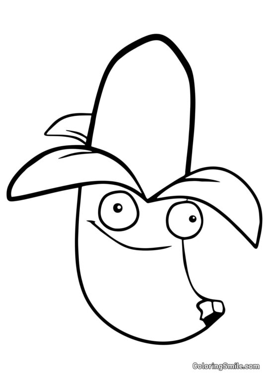 Lanciabana di Plants vs. Zombies Lanciabana di Plants vs. Zombies - Pagina da Colorare