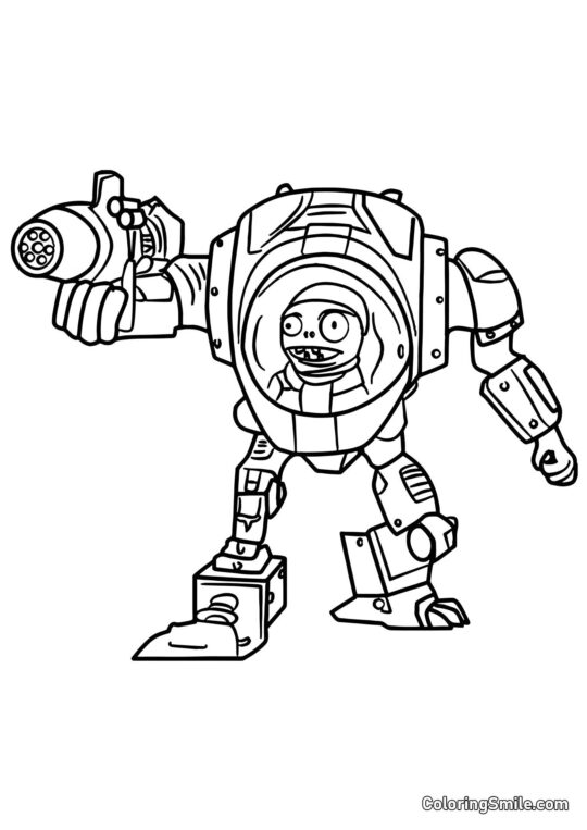 Zombie Z-Mech Zombie Z-Mech - Pagina da Colorare