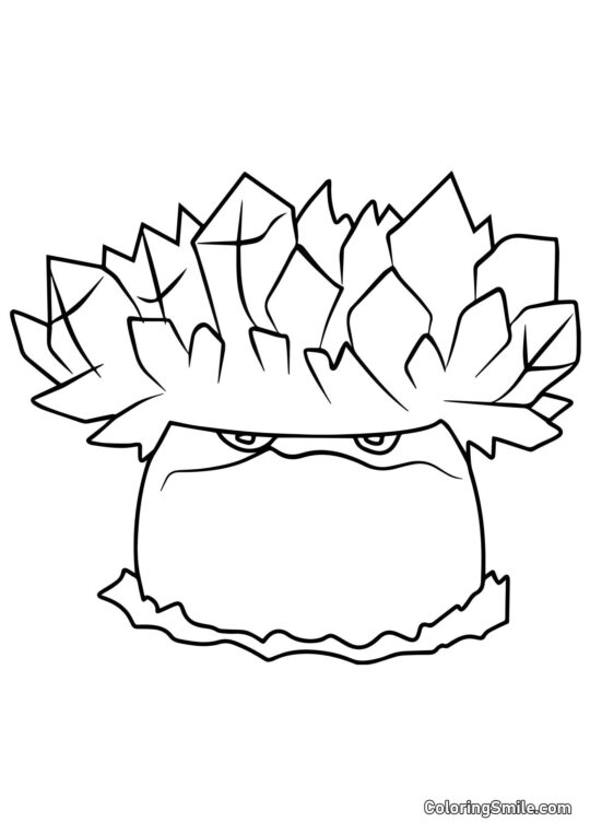 Ice-shroom di Plants vs. Zombies Ice-shroom di Plants vs. Zombies - Pagina da Colorare