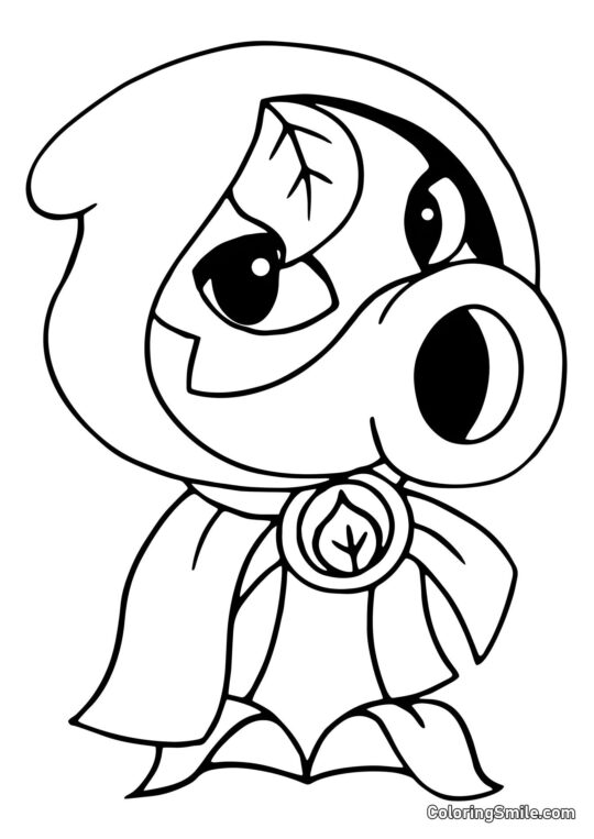 Ombra Verde di Plants vs. Zombies Ombra Verde di Plants vs. Zombies - Pagina da Colorare