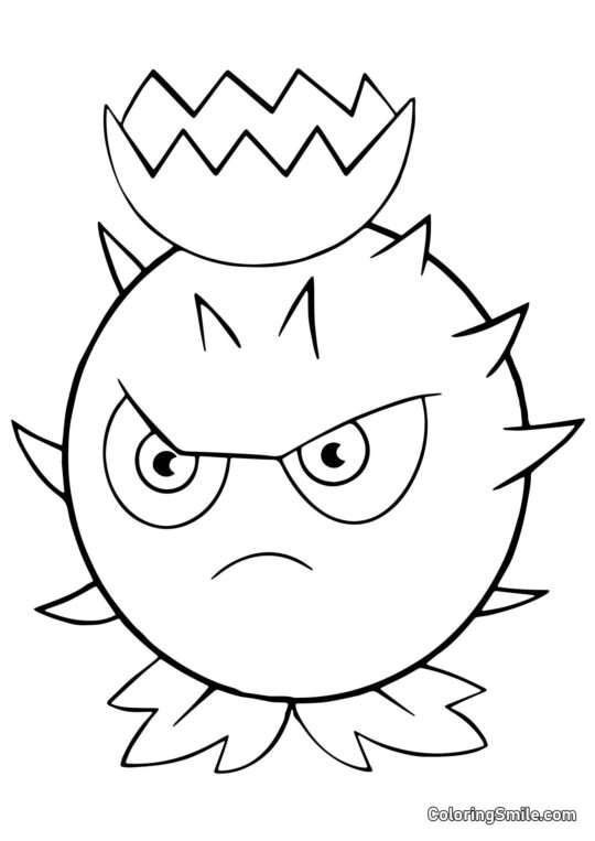 Cardo di Plants vs. Zombies Cardo di Plants vs. Zombies - Pagina da Colorare