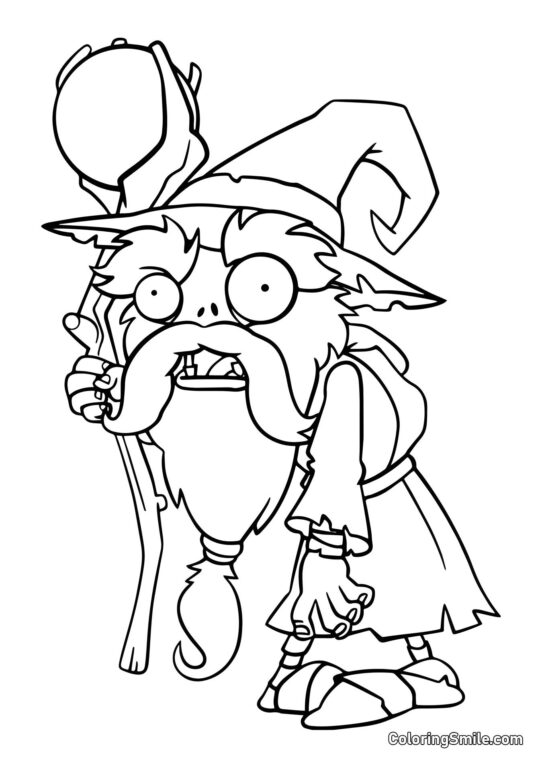 Zombie Mago Quasar Zombie Mago Quasar - Pagina da Colorare