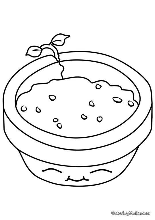 Vaso di Fiori di Plants vs. Zombies Vaso di Fiori di Plants vs. Zombies - Pagina da Colorare