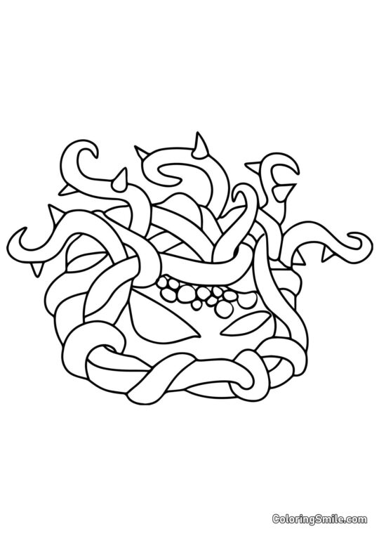 Alga Intrecciata di Plants vs. Zombies Alga Intrecciata di Plants vs. Zombies - Pagina da Colorare