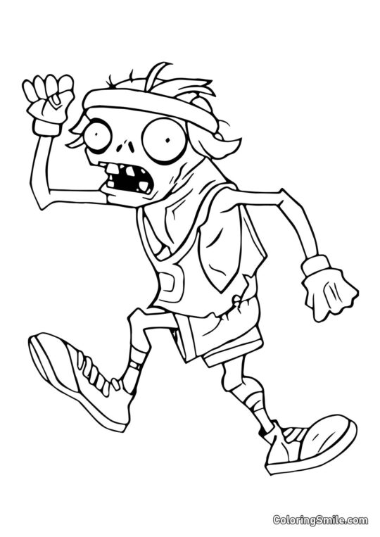 Zombie Maratona Zombie Maratona - Pagina da Colorare