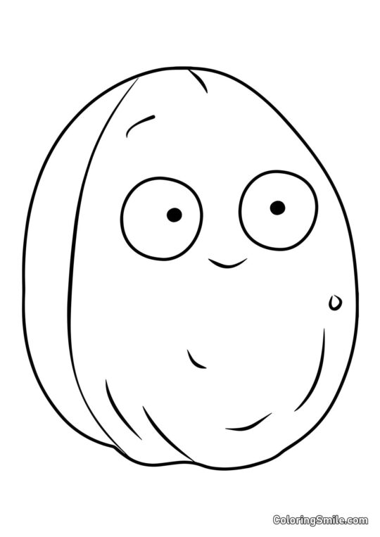 Explodo-nut di Plants vs. Zombies Explodo-nut di Plants vs. Zombies - Pagina da Colorare