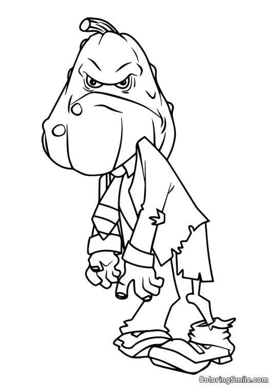 Zombie Zucchina Zombie Zucchina - Pagina da Colorare