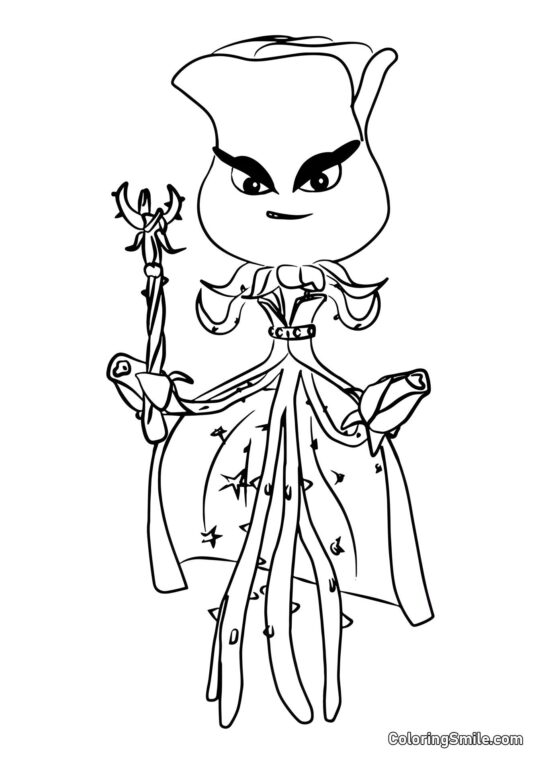 Rosa di Plants vs. Zombies Rosa di Plants vs. Zombies - Pagina da Colorare